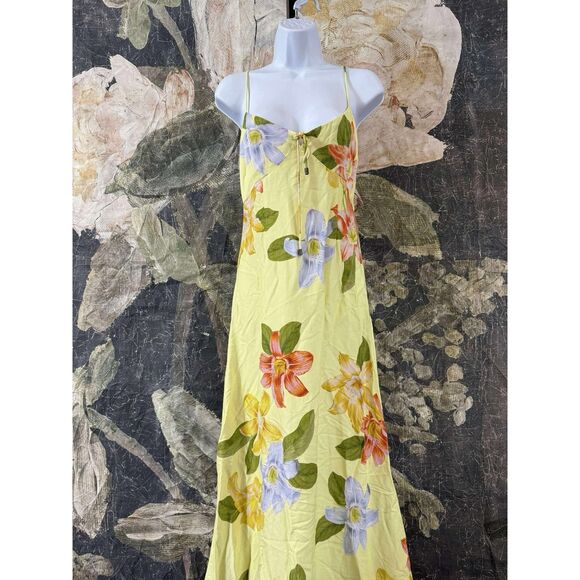 Anthropologie Floral Midi Dress - Yellow and Multicolor - Picture 12 of 12
